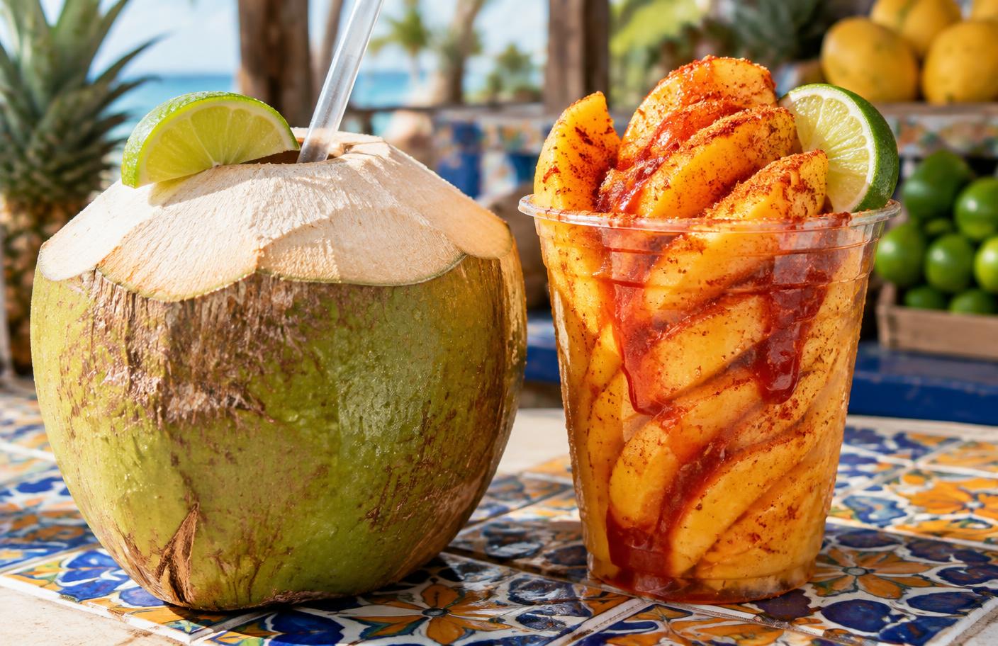Mango and coconut